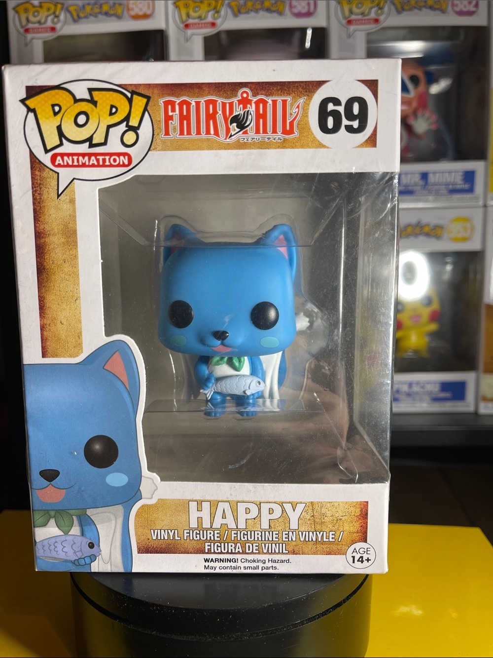 Funko Pop! Fairy Tail Happy Vinyl Figure - Blue with Green Scarf